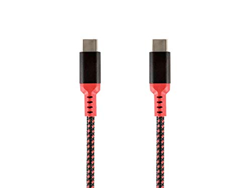 מטען התגנבות מונופריס וסנכרון USB 2.0 סוג C לכבל סוג C - 1.5 רגל - שחור | עד 3A/60 וואט, טעינה מהירה